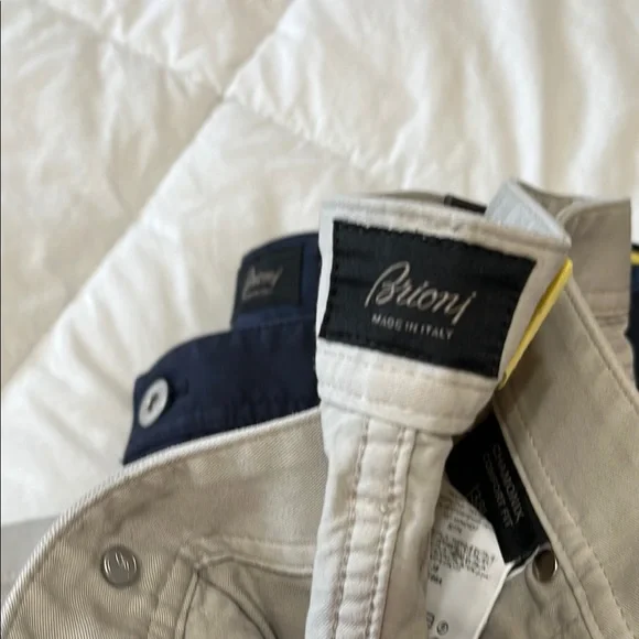 3 Brioni Men's Chinos - Beige, Navy, Black - Picture 5 of 12